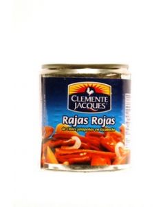 Piment Jalapeño rouge en lamelles - Rajas rojas de Jalapeño